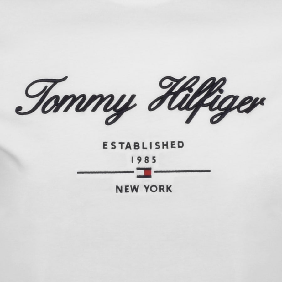 Tommy Hilfiger Logo T Shirt WhiteTommy Hilfiger Logo T Shirt White Male X Large